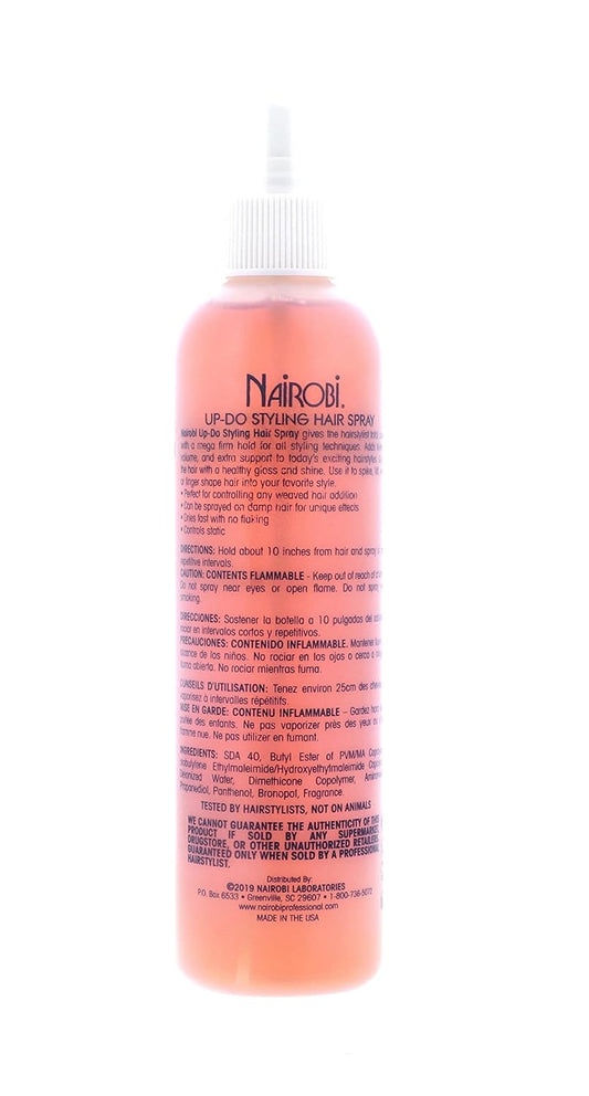 Nairobi Up-Do Styling Hair Spray Unisex, 8 Ounce
