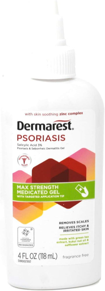 Dermarest Psoriasis Medicated Treatment Gel – 4 oz (2 Pack)
