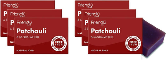 Friendly Soap Natural Patchouli & Sandalwood Soap 95g (Pack of 6) : Amazon.co.uk: Beauty