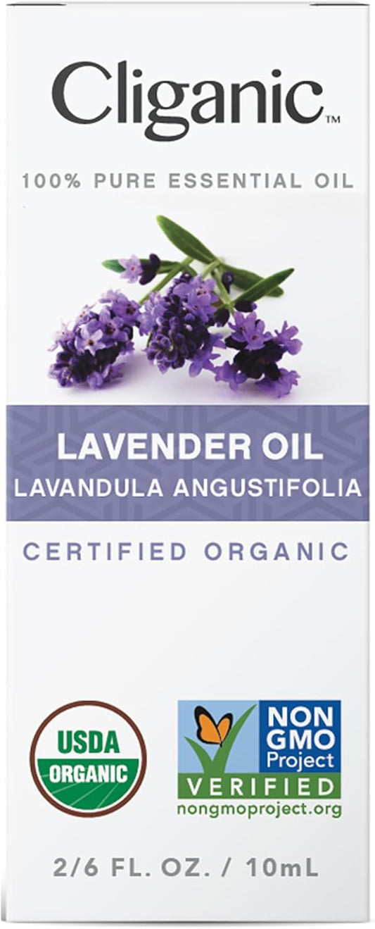 Cliganic USDA Organic Lavender Essential Oil - 100% Pure Natural Undiluted, for Aromatherapy Diffuser | Non-GMO Verified : Health & Household