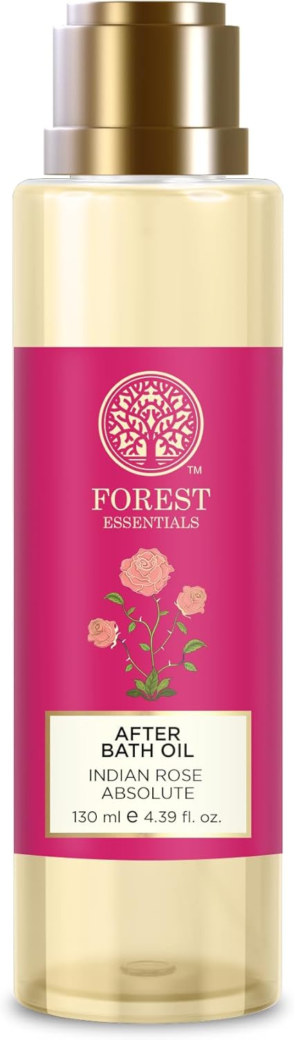Forest Essentials After Bath Oil Indian Rose Absolute 130Ml (Bath Oil)