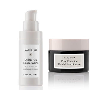 Naturium Skin Soothing Duo, Azelaic Acid Emulsion & Plant Ceramide Rich Moisture Cream, Anti-Aging Skincare