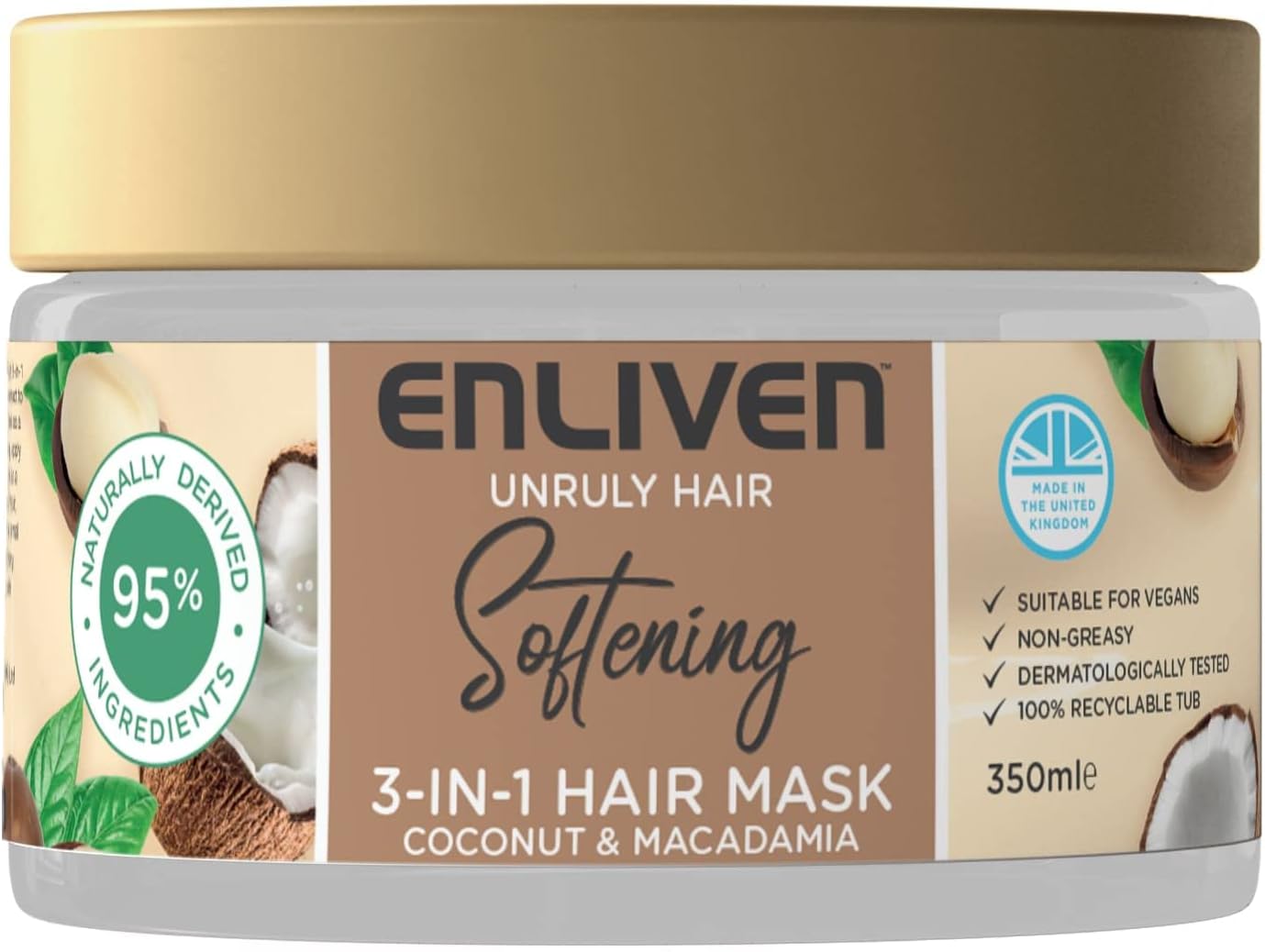 Enliven Fruits Coconut And Macadamia 3 In 1 Hair Mask