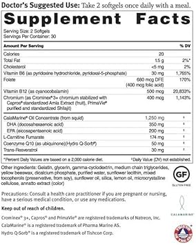 Dr. Sinatra Omega Q Plus Resveratrol - Omega-3 Supplement With Coq10 And Resveratrol - Promotes Comprehensive Heart And Whole Body Health To Help You Age Well (180 Softgels)
