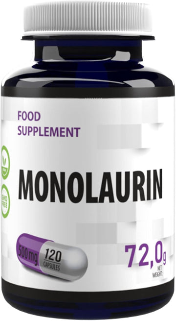 Hepatica Monolaurin 500Mg | 120 Vegan Capsules | High Strength Immune & Gut Health Support | 3Rd Party Lab Tested | Non-Gmo & Gluten-Free
