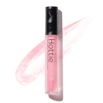 Moodstruck Hottie Lip Plumper | Pale Pink Gloss With Collagen Peptides & Sodium Hyaluronate | Hydrating Lip Gloss For Fuller-Looking Lips | Makeup For Women