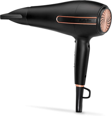 Babyliss Super Power Hair Dryer - Ultra-Fast 2400W Air Flow, Ionic Frizz-Control, Salon-Grade Ac Motor, 3 Heat & 2 Speed Settings, Black, 5240U