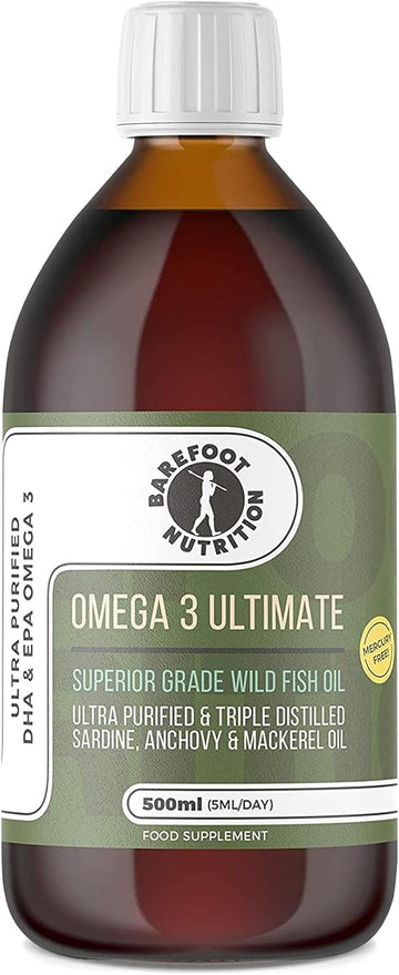 Barefoot Nutrition - Omega 3 Ultimate, Superior Grade Wild Fish Oil, U770 Grams