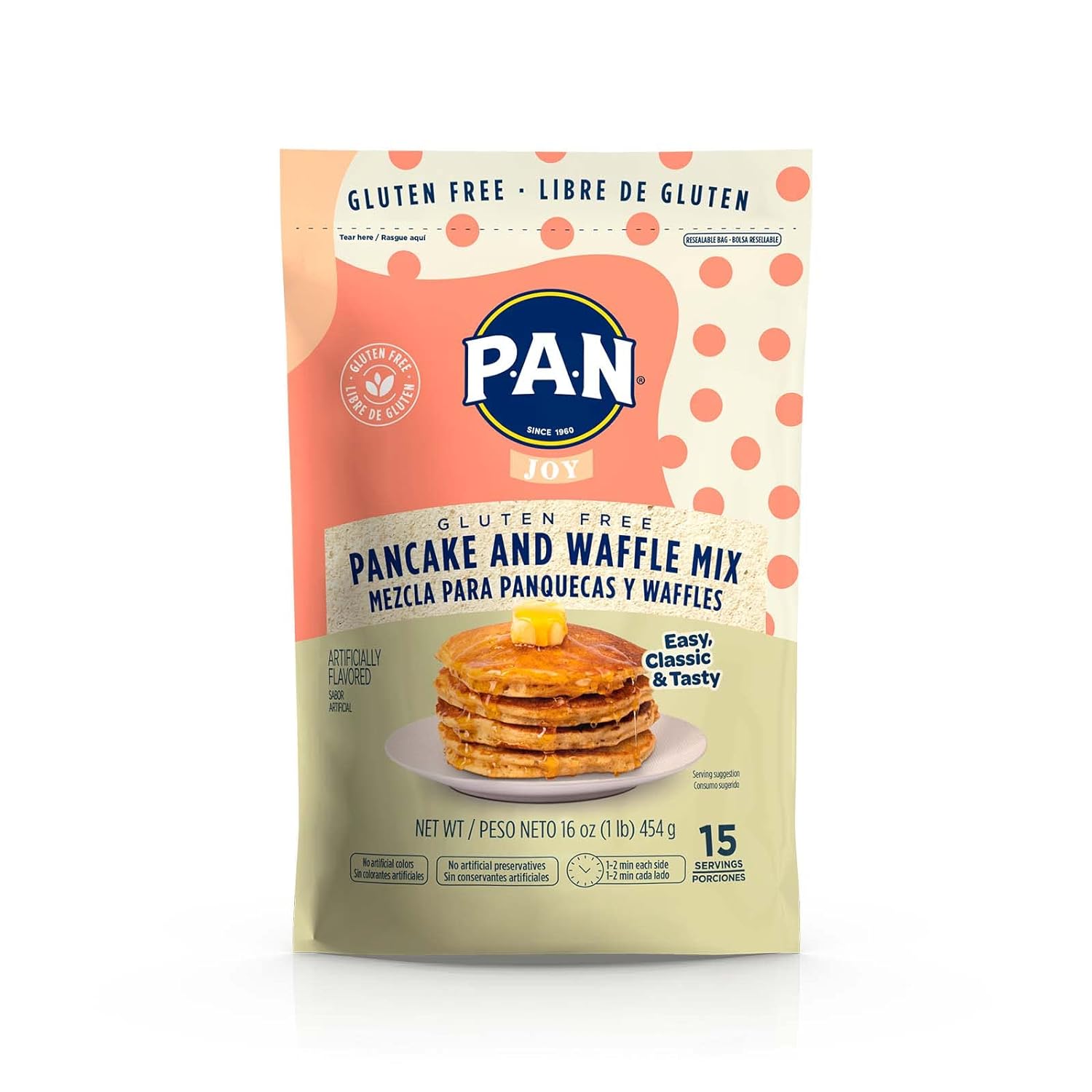 P.A.N Pancake and Waffle Mix – Gluten Free 1 lb. (Pack of 1)