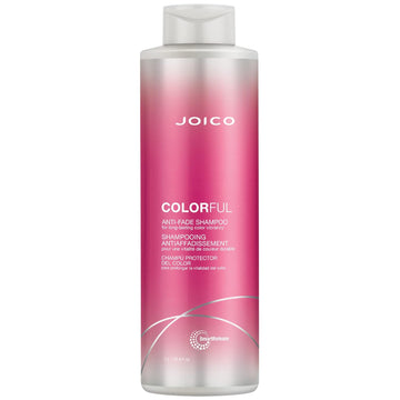 Joico Colorful Anti-Fade Shampoo | For Color-Treated Hair | Preserve Hair Color & Vibrancy Long-Term | Boost Shine & Reduce Breakage | Sulfate Free | With Camellia Oil & Pomegranate Extract