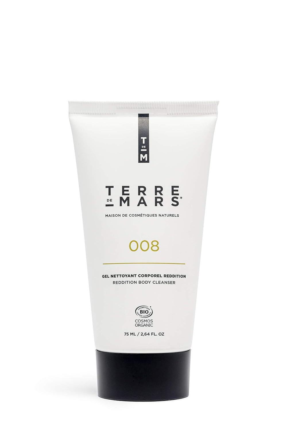 Terre De Mars Reddition Body Cleanser, Certified Organic, Low Foaming And Moisturizing Body Wash For Men And Women, All Skin Types, Made In France, Vegan And Cruelty Free (2.64 Fl Oz)