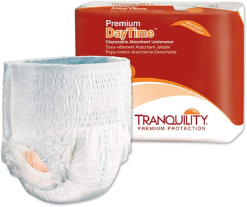 Tranquility Premium Overnight Disposable Underwear Pull On With Tear Away Seams X-Large, 2117, 14 Ct