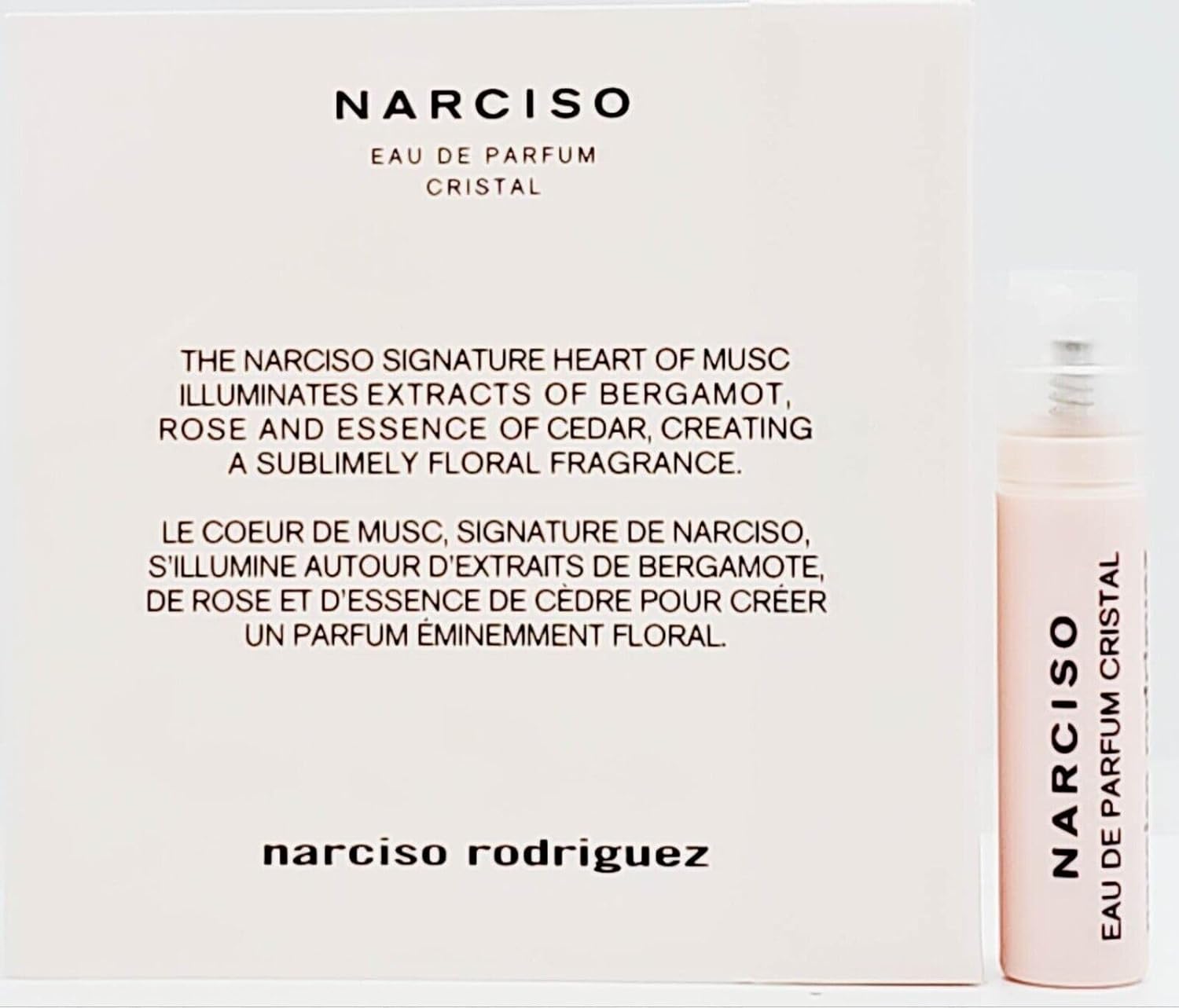 Narciso Rodriguez Cristal Eau De Parfum Women'S Perfume Spray Sample Vial 0.02Oz/0.8Ml