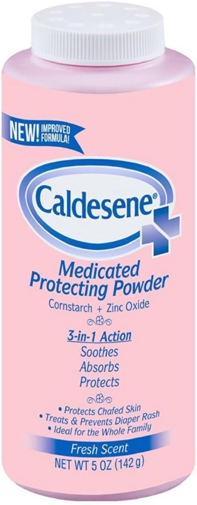 Caldesene Medicated Protecting Powder with Zinc Oxide & Cornstarch, 5 oz (Pack of 7) : Baby