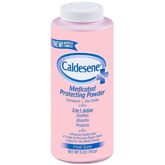 Caldesene Medicated Protecting Powder With Zinc Oxide & Cornstarch-Talc Free, 5 Ounce (2 Pack)