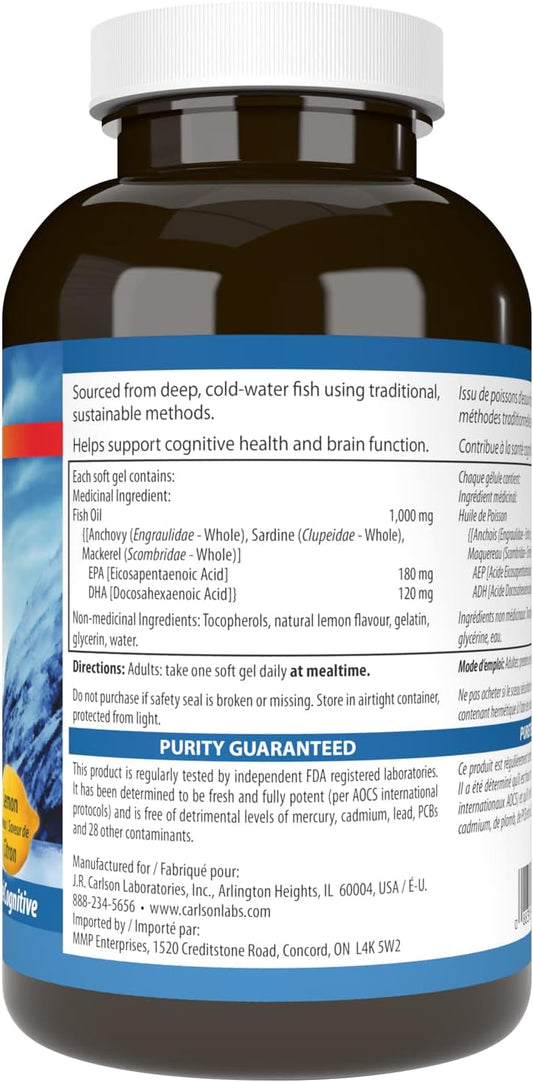 Carlson - The Very Finest Fish Oil, 700 mg Omega-3s, Norwegian Fish Oi