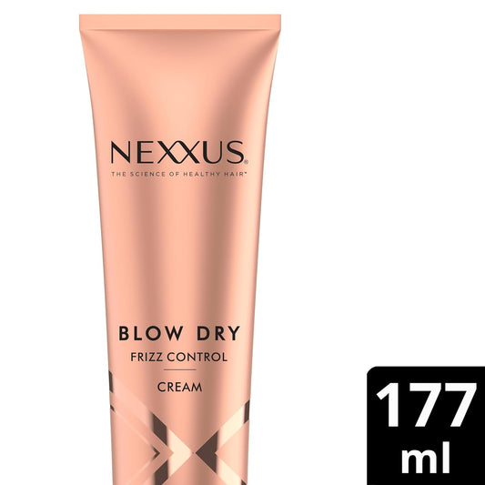 Nexxus Smooth & Full Blow Dry Balm Weightless Style Frizz Control, Volume & Heat Protect Styling Cream For Smooth & Full Hair 6 Oz