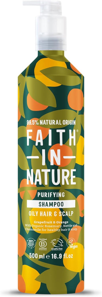Faith In Nature - Natural Shampoo Aluminium Bottle - Vegan & Cruelty Free, No Sls Or Parabens - 500Ml, Lavender & Geranium