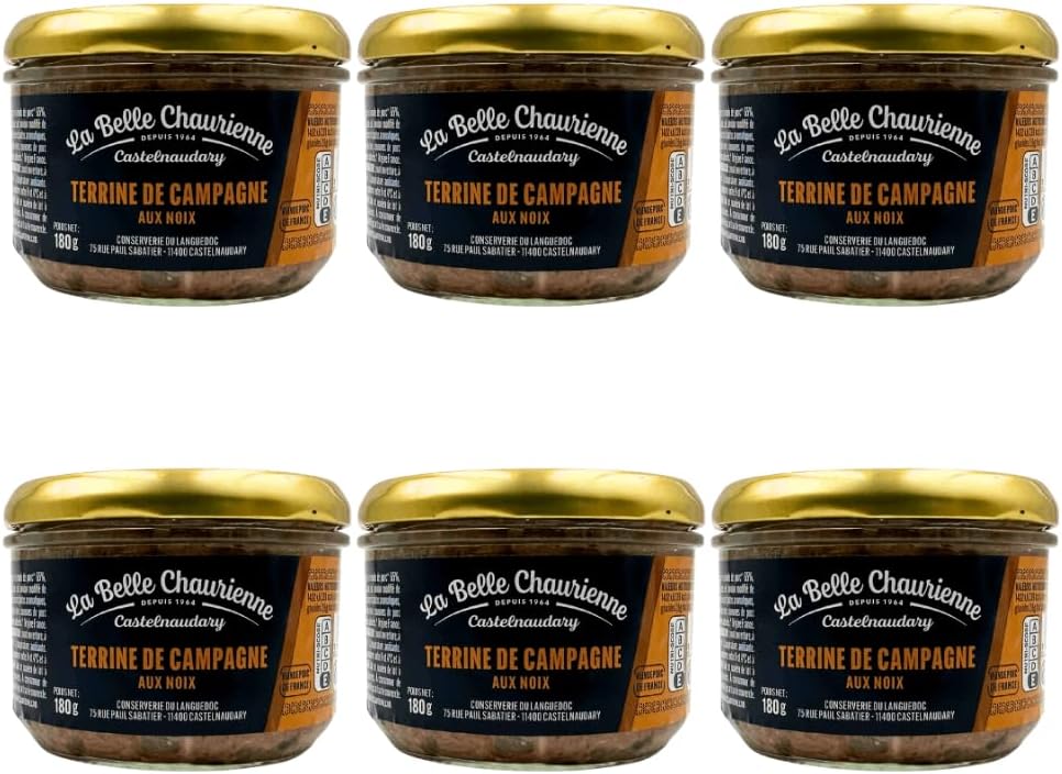 La Belle Chaurienne Farmhouse Terrine With Walnuts 180G X 6