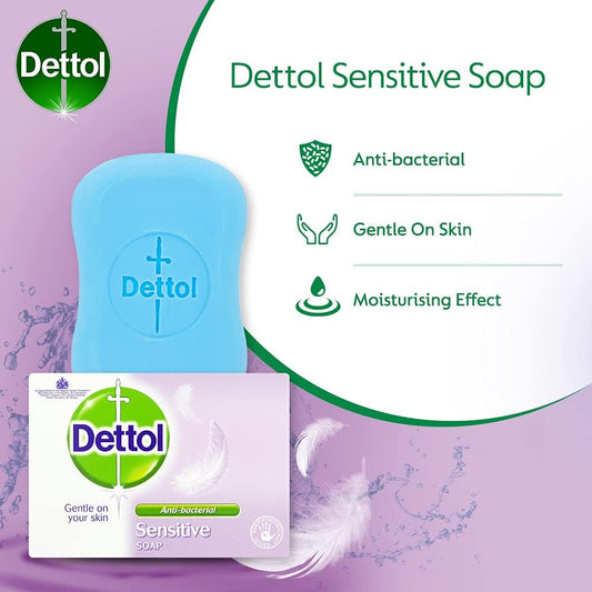 Dettol Bar Soap Sensitive 100G Pack Of 6