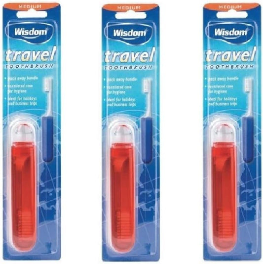 Wisdom Travel Toothbrush Triple Pack X 1