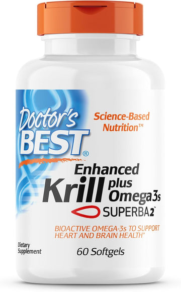 Doctor'S Best Enhanced Superba Krill Plus With Omega 3S, 60 Count