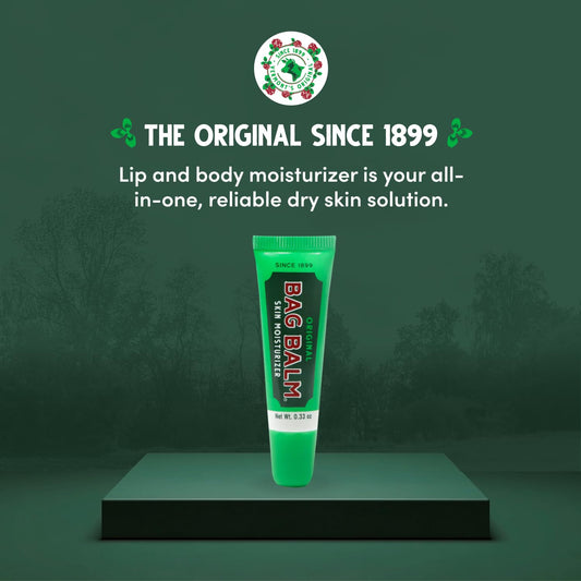 Bag Balm Original On-The-Go Lip Balm Tubes For Chapped Lips, Dry Hands, Skin Irritations And More - 0.33Oz, 6 Pack