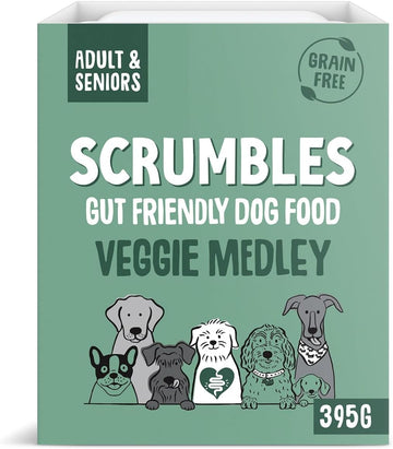 Scrumbles Natural Wet Dog Food, Grain Free Recipe, Vegetable Medley, 7 x 395g?WDV7
