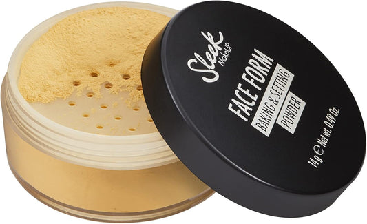 Sleek Makeup Face Form Baking & Setting Powder, Loose Setting Powder To Lock In Your Makeup, Lightweight Formula, Deep 14G (Pack Of 5)