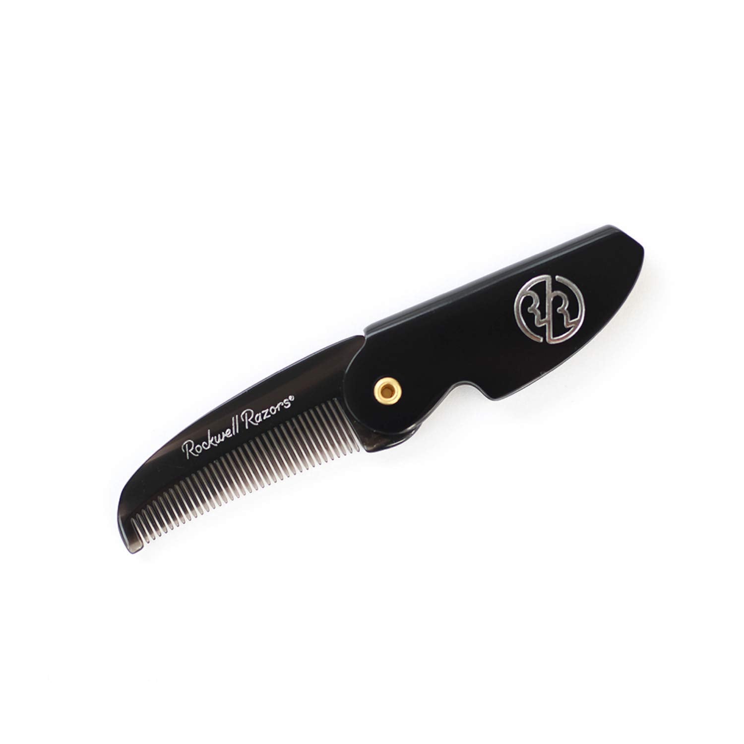 Rockwell Folding Beard & Moustache Comb - Pocket-Size, Durable, Anti-Static Acetate Comb | Supports A Healthy Beard And Moustache