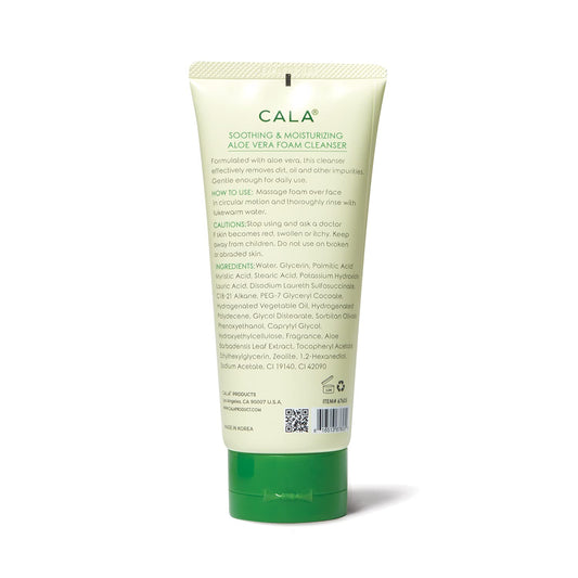Cala Aloe Vera Soothing & Moisturizing Foam Cleanser 5.07 Fluid Ounce, 5.07 Fl Ounce : Beauty & Personal Care