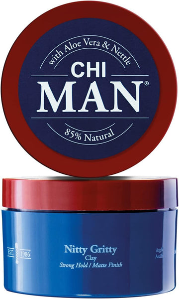 Chi Farouk Man Nitty Gritty Clay Hair 85G, One Size, Estándar