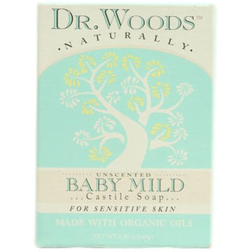 Dr Woods Unsct Baby Mild Size 5.25Z Dr Woods Unscented Baby Mild Bar 5.25Z
