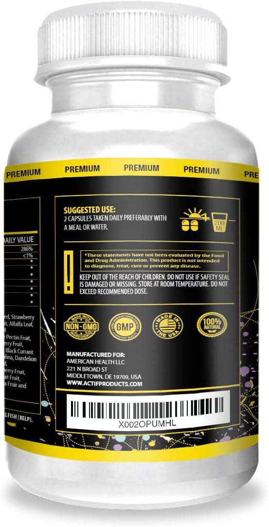 Actif Intestine Mega Support - Maximum Strength Energy Boost & Gut Health - Supports Digestion, Detox & Cleansing : Health & Household