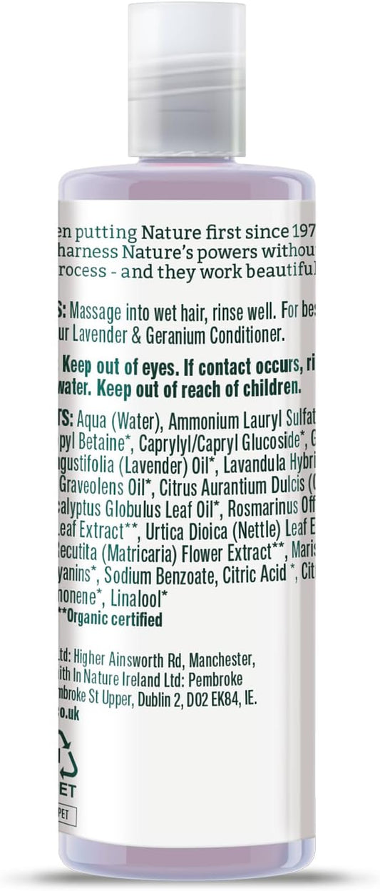 Faith In Nature 100Ml Travel Size Lavender & Geranium Conditioner, Nourishing, Vegan & Cruelty Free, No Sls Or Parabens, For Normal To Dry Hair (Pack Of 2)