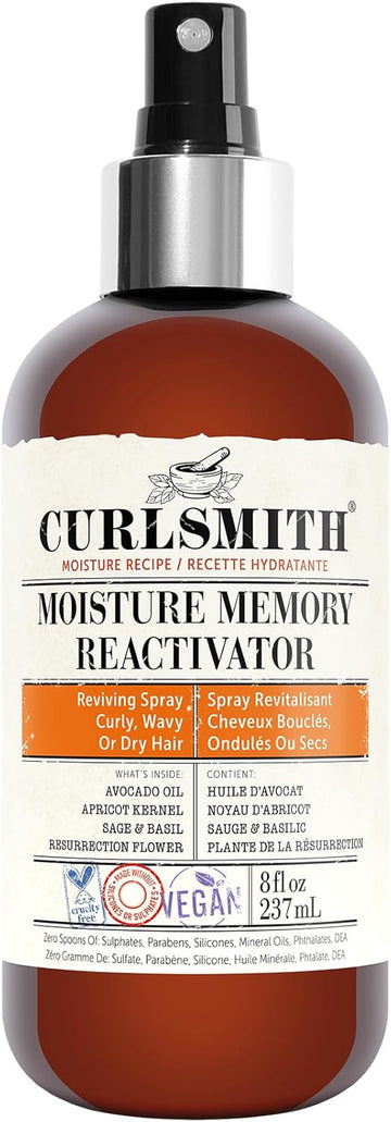 Curlsmith - Moisture Memory Reactivator - Vegan Refresher Leave In Conditioner For Wavy, Curly And Coily Hair (237Ml)