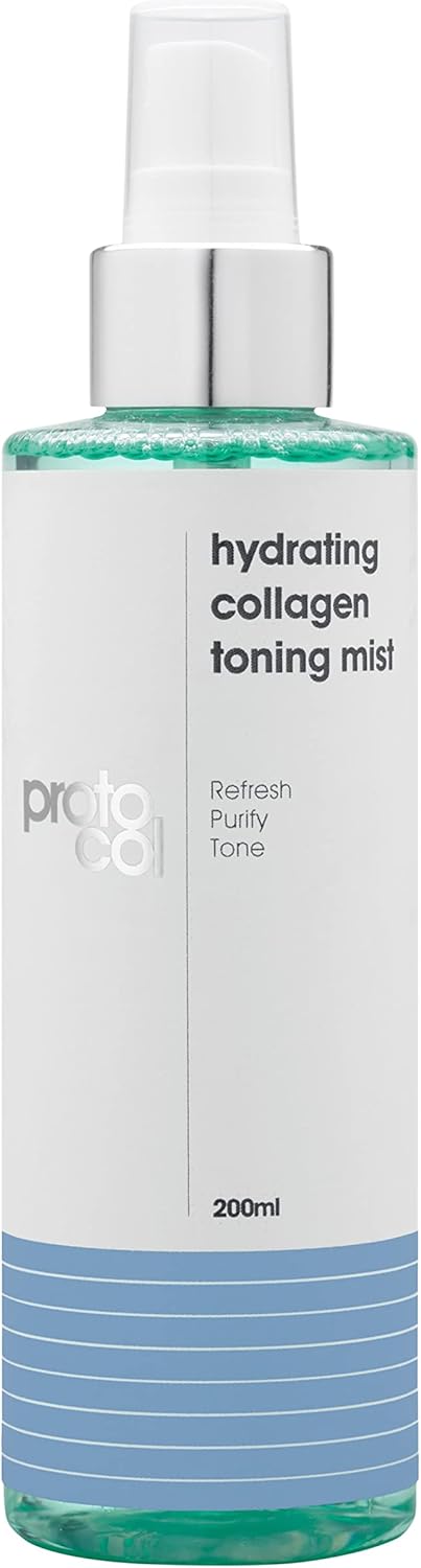 Proto-Col - Hydrating Collagen Toning Face Mist, With Witch Hazel + Fruit Enzymes, Removes Impurities, Soothes + Refreshes Skin (200Ml)