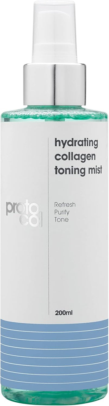 Proto-Col - Hydrating Collagen Toning Face Mist, With Witch Hazel + Fruit Enzymes, Removes Impurities, Soothes + Refreshes Skin (200Ml)