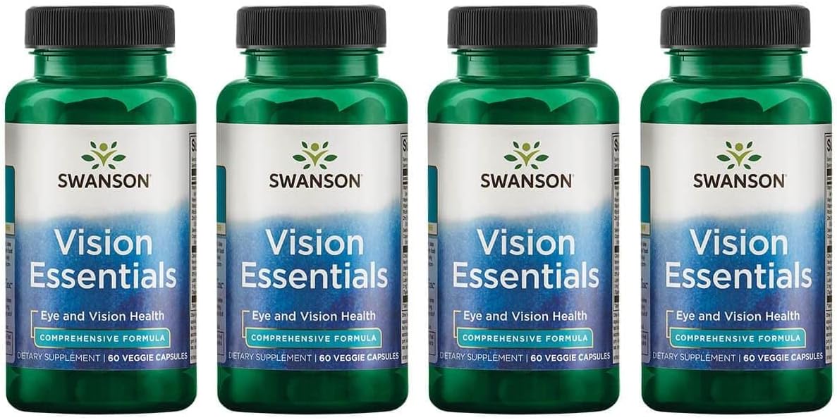 Swanson Vision Essentials 60 Veg Capsules (4 Pack)