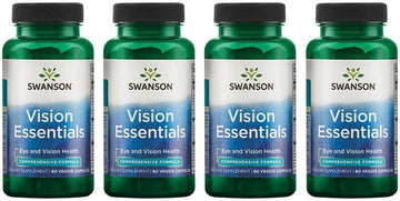 Swanson Vision Essentials 60 Veg Capsules (4 Pack)
