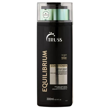 Truss Equilibrium Conditioner For Oily Scalp - Hydrating Conditioner With Keratin & Argan Oil - Balancing Formula For Oily Scalp & Dry Ends - Reduces Frizz & Restores Softness (10.14 Oz)