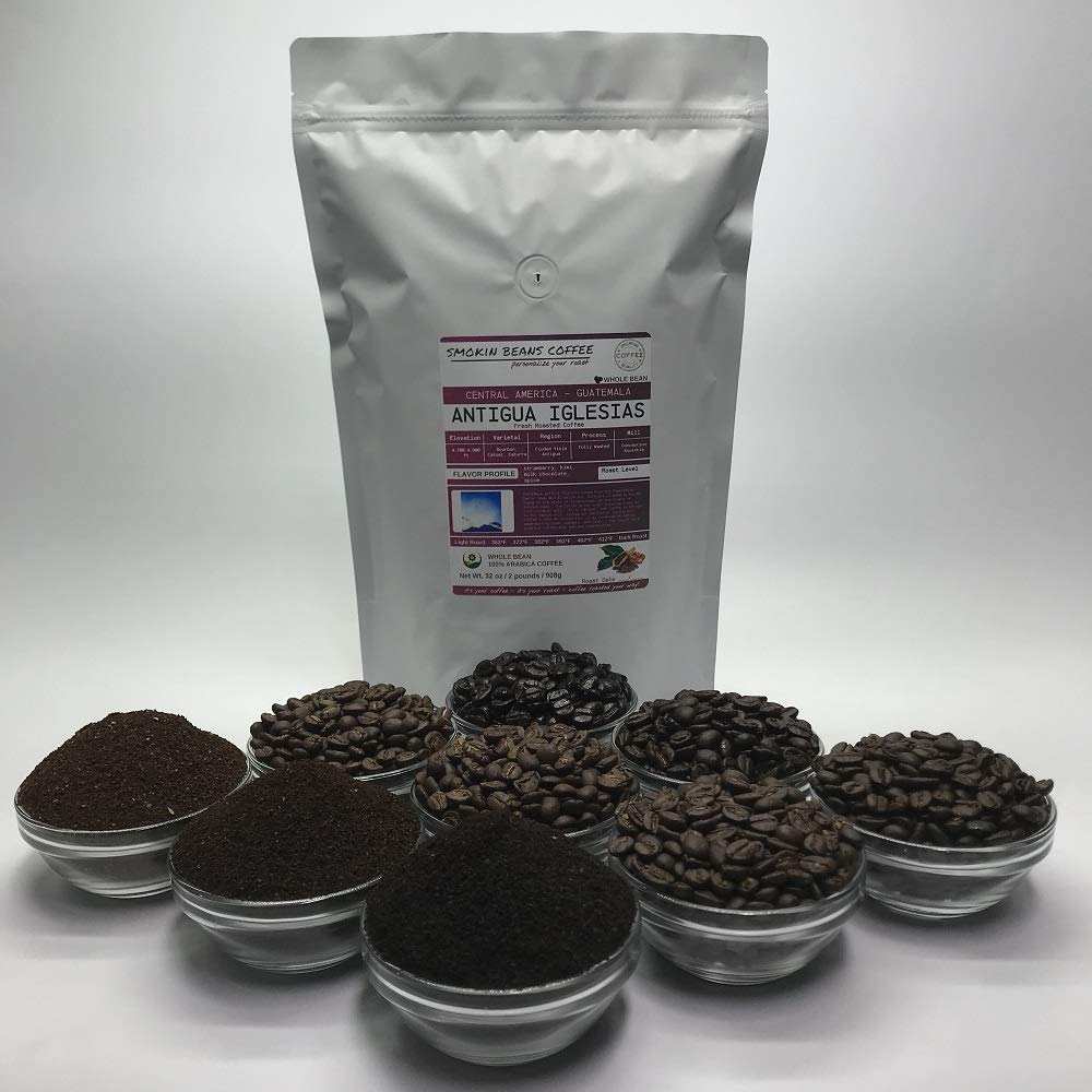  Guatemala Antigua (Fresh Roasted Coffee) Arabica Central America roasted-to-order daily full city roast whole bean we can grind provide lighter or darker roast upon request message at checkout