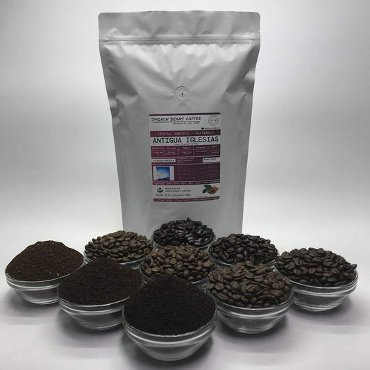  Guatemala Antigua (Fresh Roasted Coffee) Arabica Central America roasted-to-order daily full city roast whole bean we can grind provide lighter or darker roast upon request message at checkout