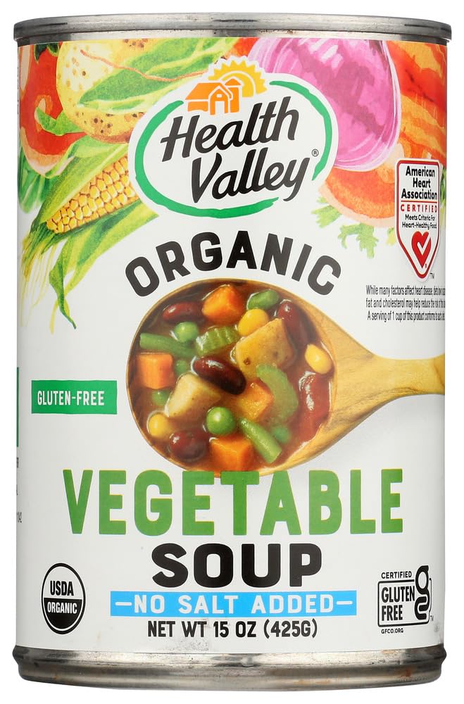 Health Valley Organic Vegetable Soup, No Salt, 15 Oz, 3 Pk : Grocery & Gourmet Food