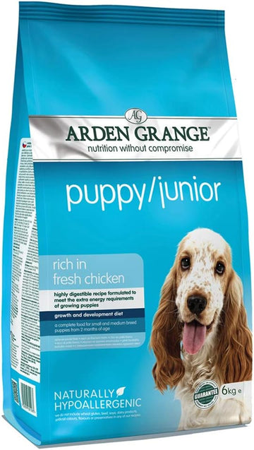 Arden Grange Puppy/Junior Dry Dog Food Rich in Fresh Chicken, 6 kg?PJN6119