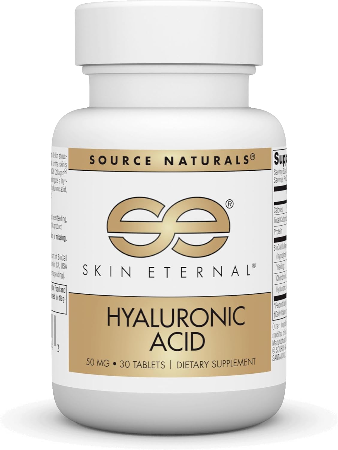 Source Naturals Skin Eternal Hyaluronic Acid, 50Mg - 30 Tablets