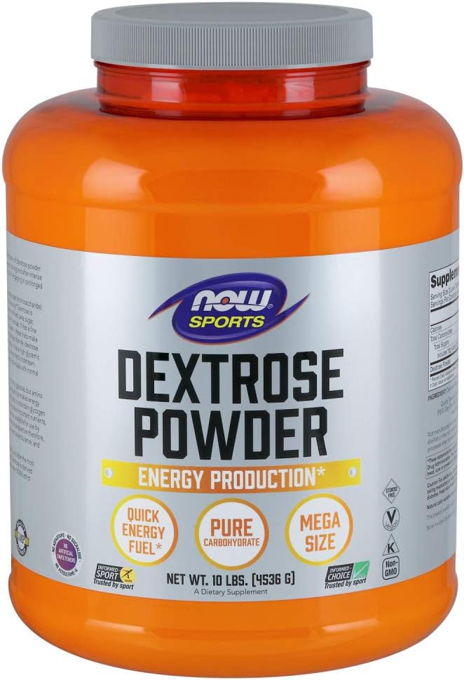 Now Foods Sports Nutrition, Dextrose Powder (Monosaccharide), Energy Production*, 10-Pound