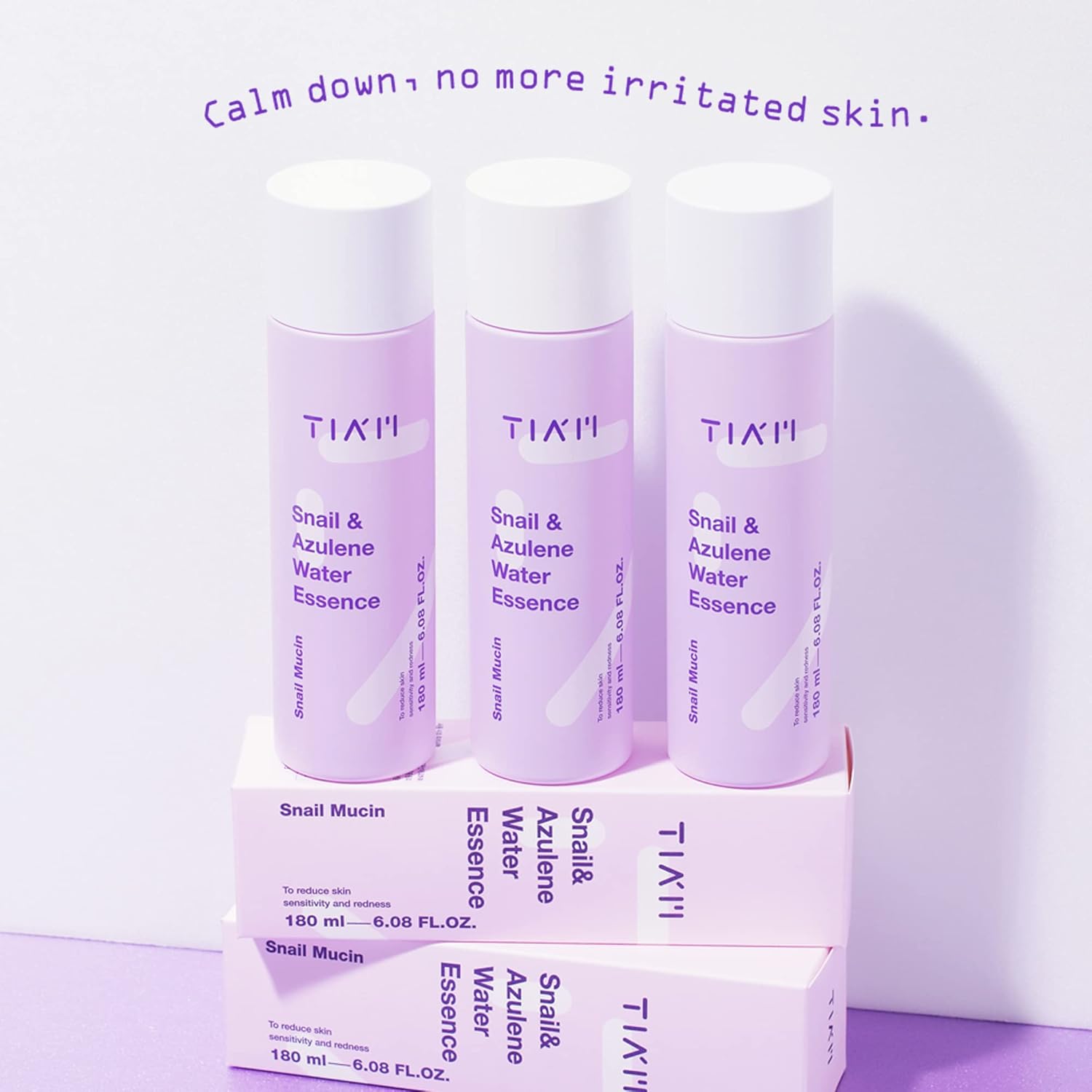 Tiam Calming Duo: Snail & Azulene Low Ph Cleanser With Snail & Azulene Water Essence For All Skin Types, Sensitive Skin, Centle Cleansing, Calming, Korean Skincare Set