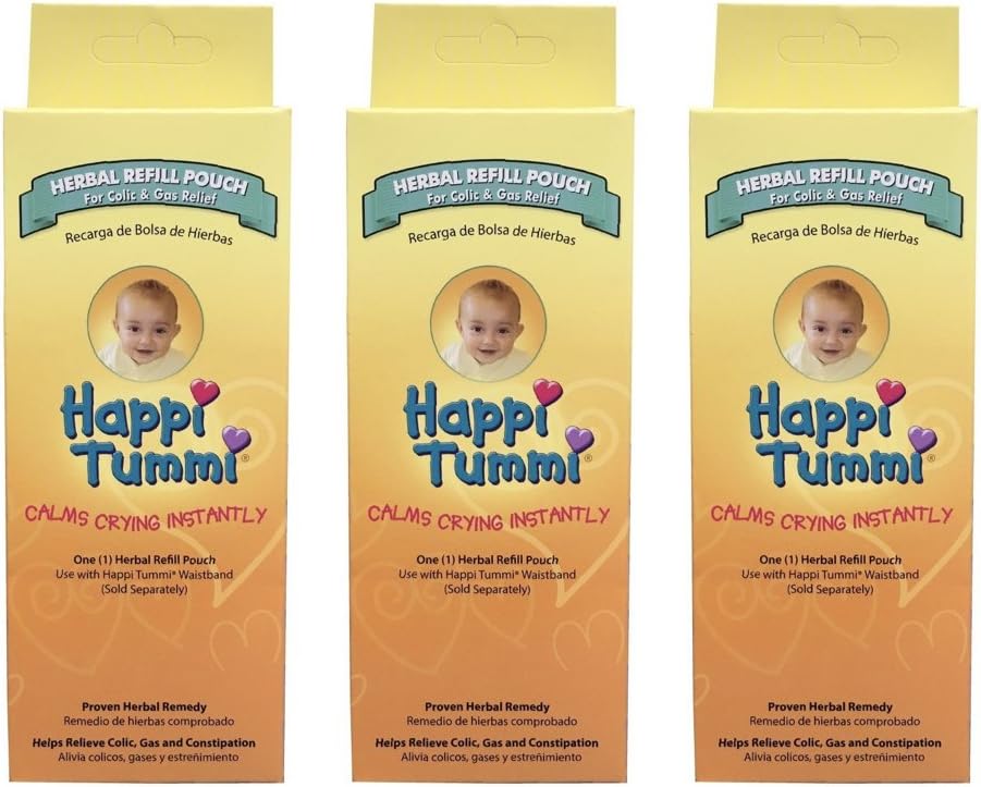 Herbal Refill Pack - Relief for Infants and Babies with Colic, Gas, and Upset Tummies (3 Pack)