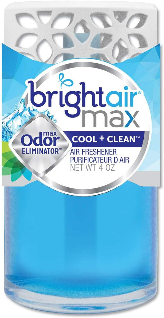 Max Scented Oil Air Freshener, Cool and Clean, 4 oz, 6/Carton [ESS] : Health & Household